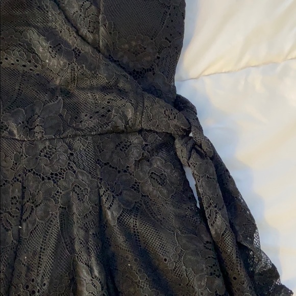 Francesca’s Black Strapless Lace Romper - Picture 3 of 6